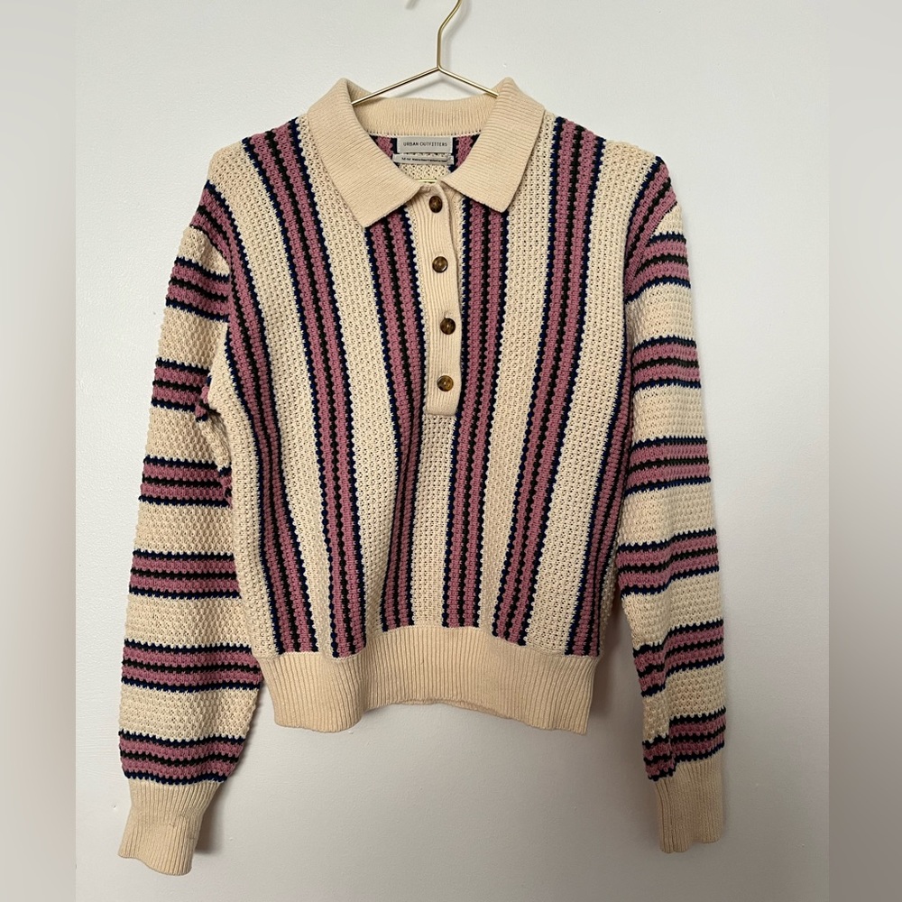 Urban outfitters knit retro polo M